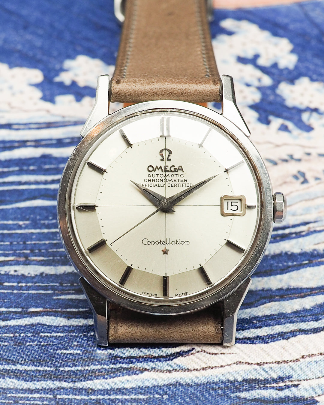 1966 Omega Constellation Pie-pan dial ref 168.005 "cross-hair"