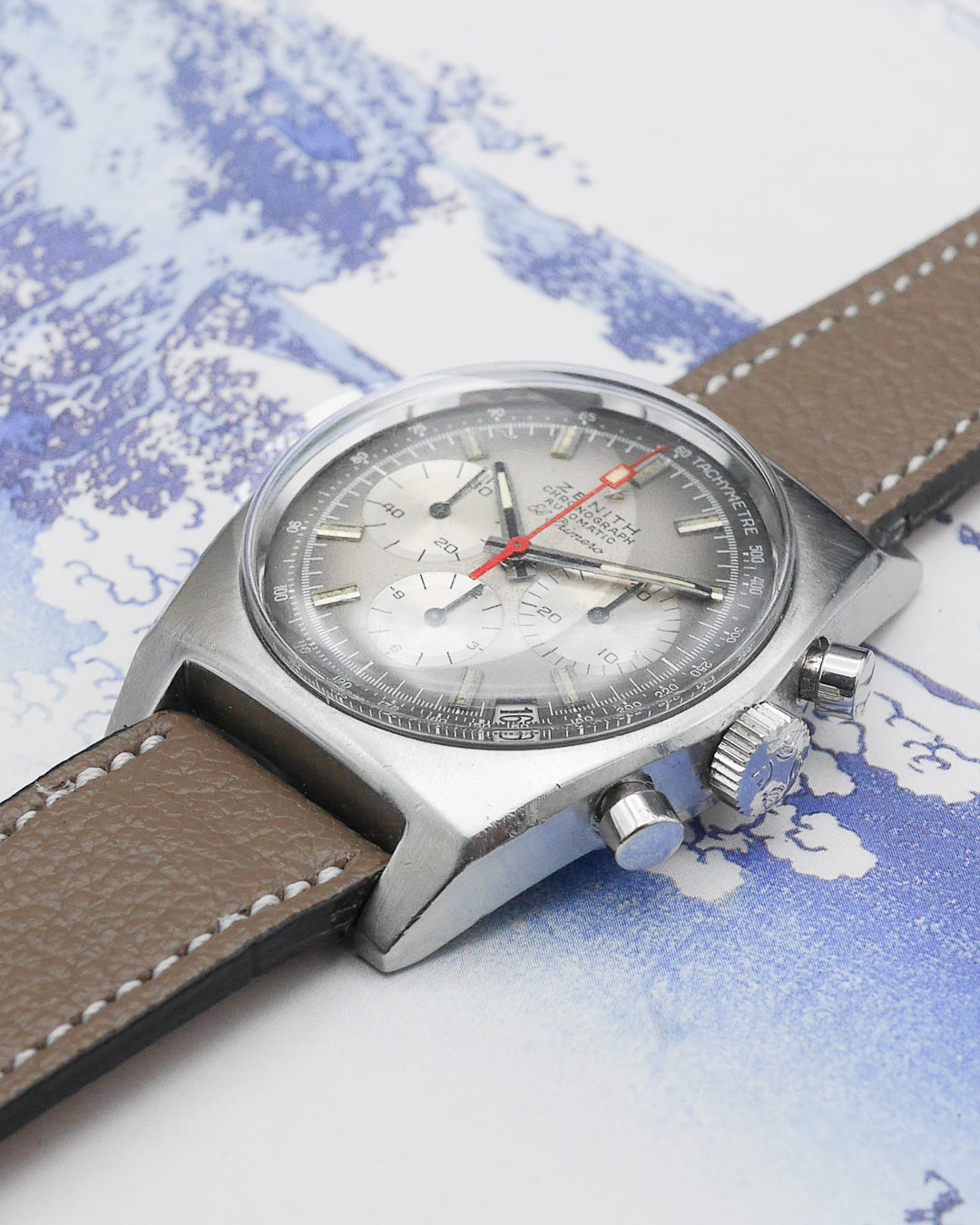 1969 Zenith A385 El Primero chronograph grey dial