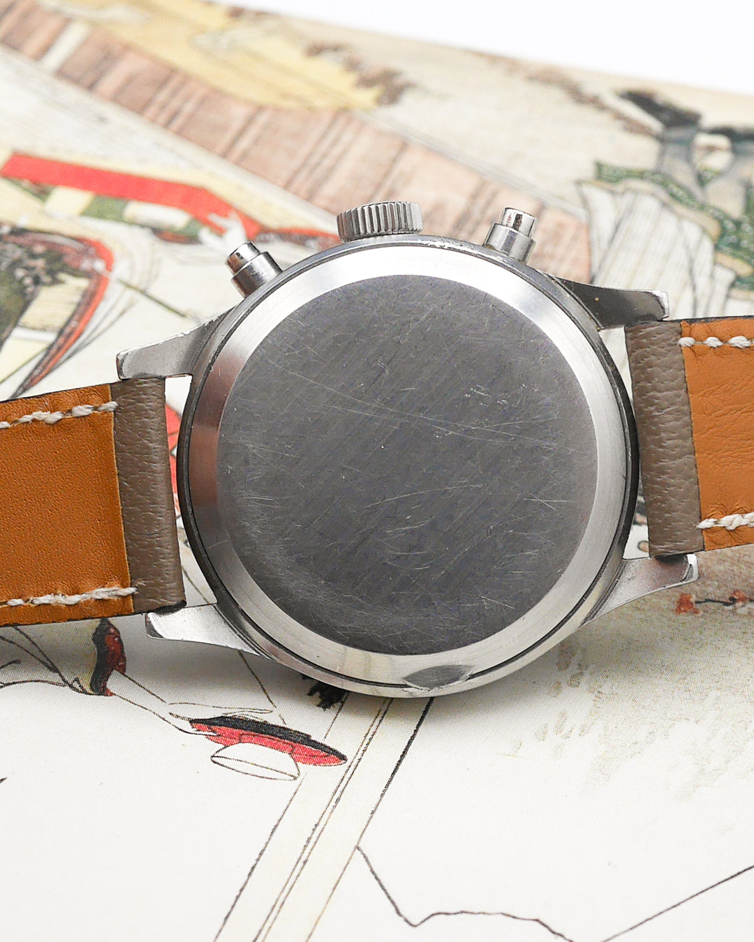 1940s Marvin spillmann case chronograph Valjoux 22