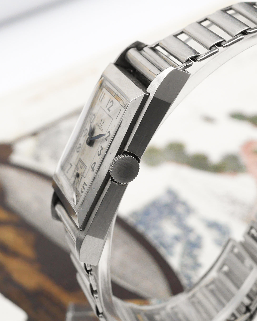 1930s Omega Curvex cal. T17 "Importé de Suisse" with Gay Fr?res bracelet