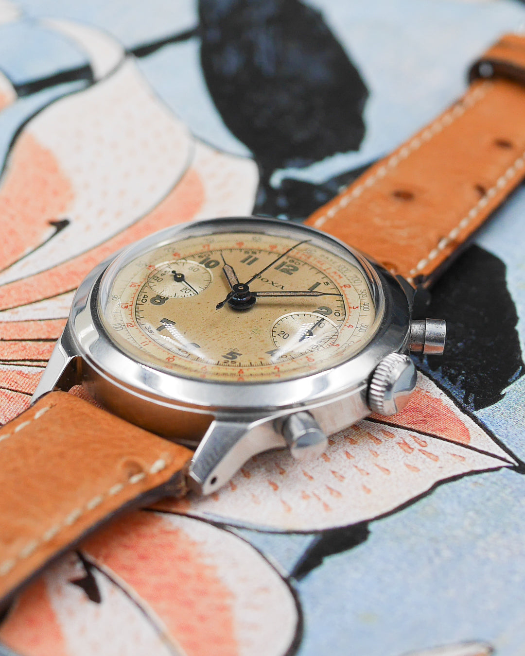 1940s Doxa Spillman Valjoux 22 chronograph