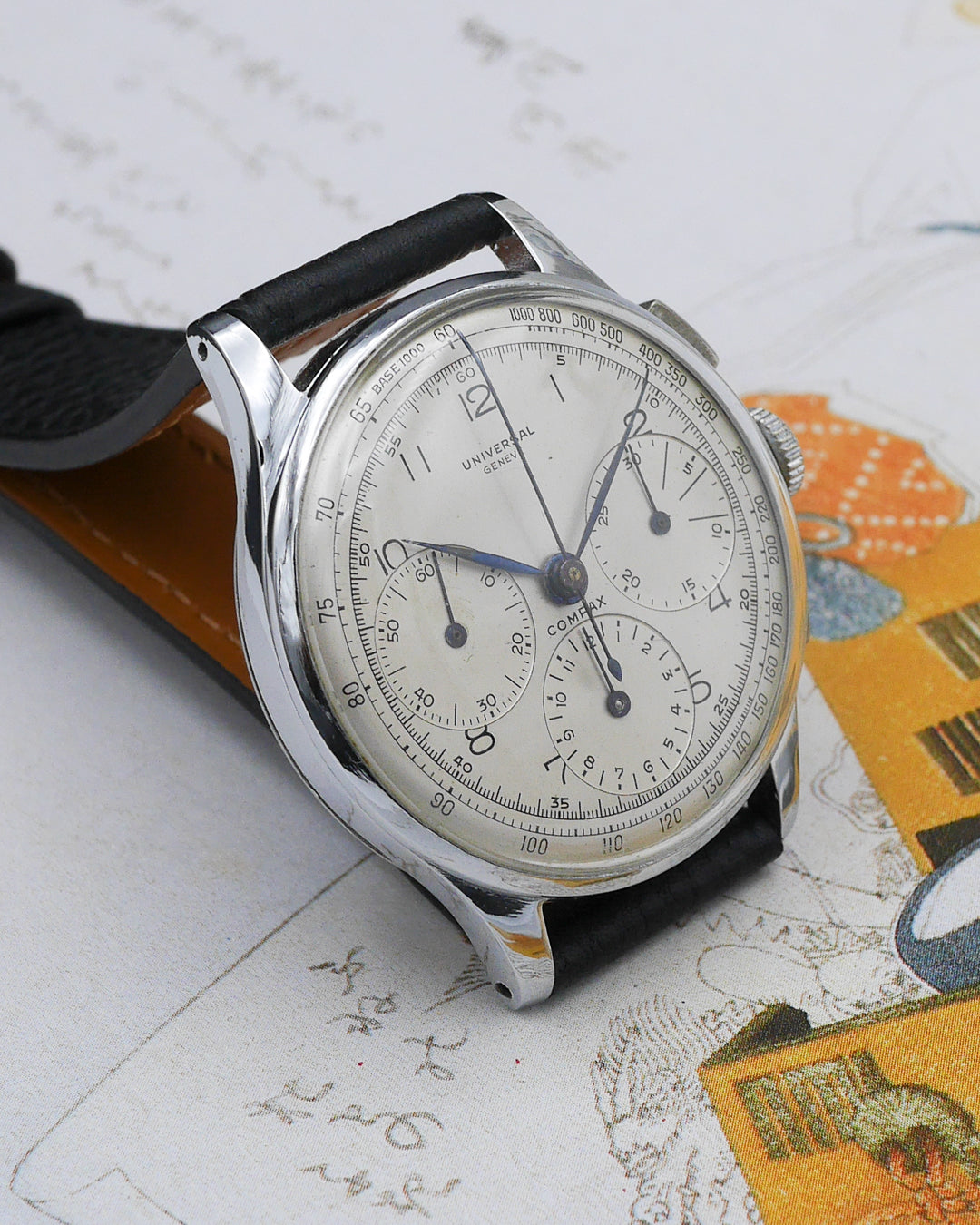 1940s Universal Geneve oversized Compax chronograph
