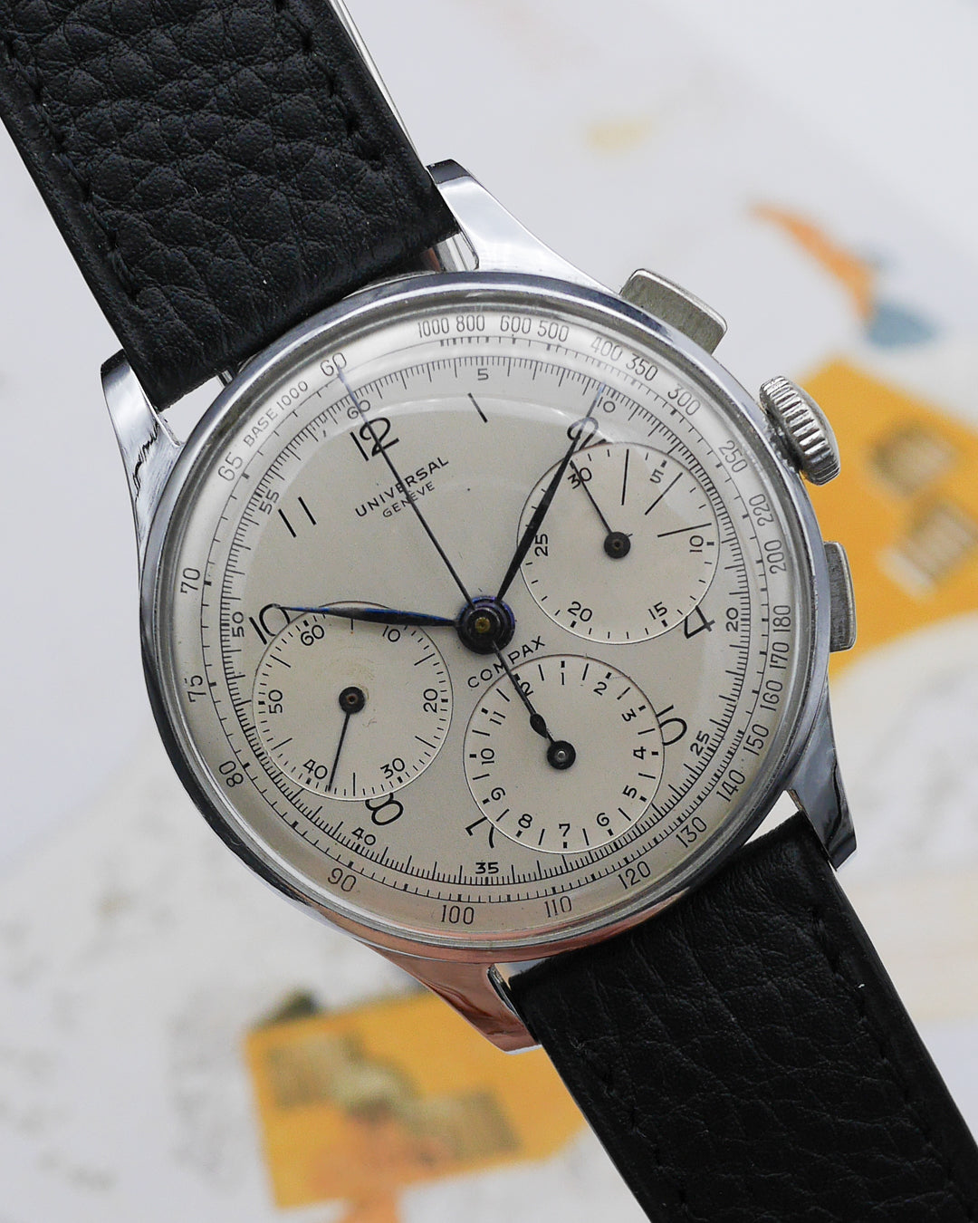 1940s Universal Geneve oversized Compax chronograph