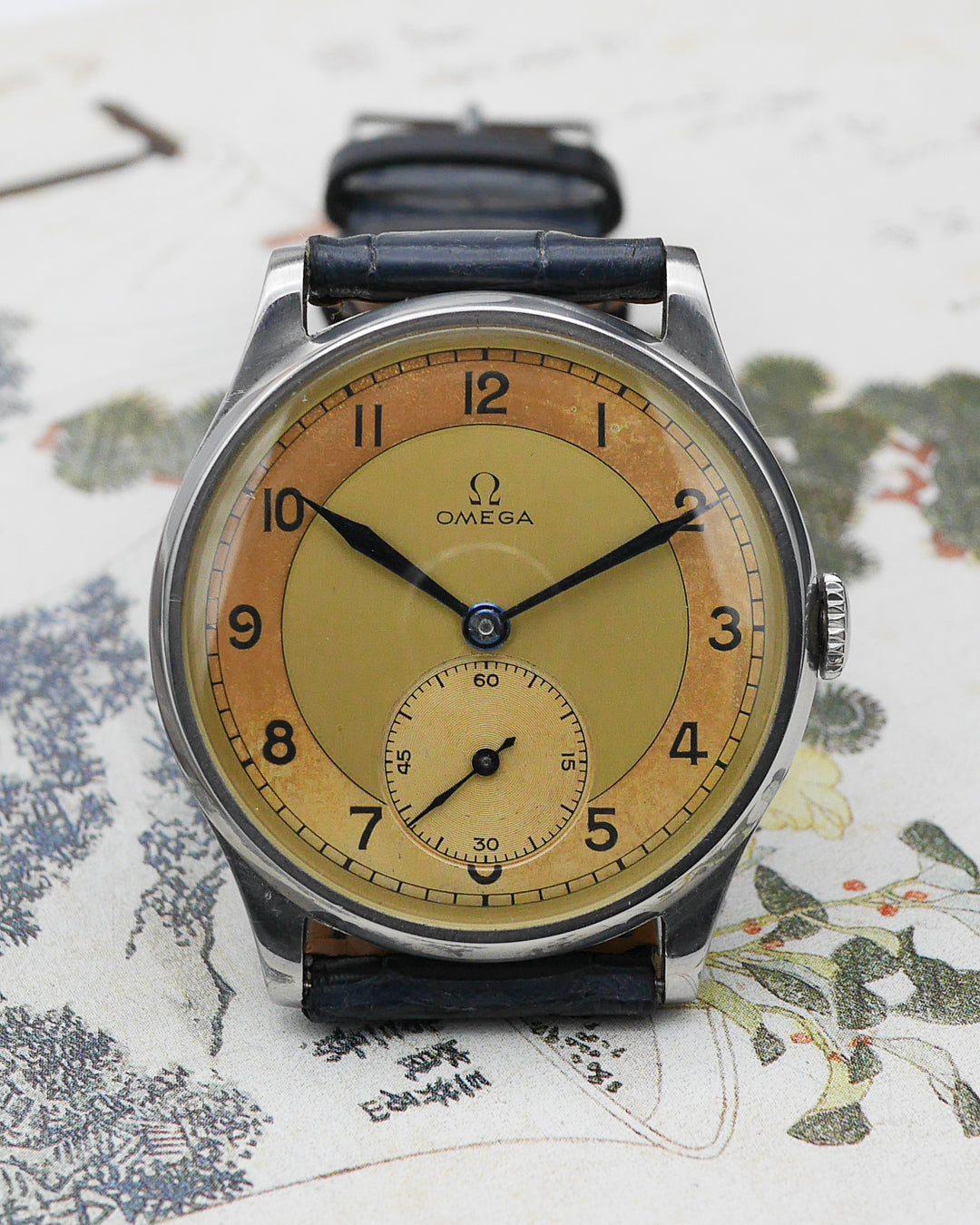 1940s Omega Seamaster CK859 Jumbo Amber and Champagne dial