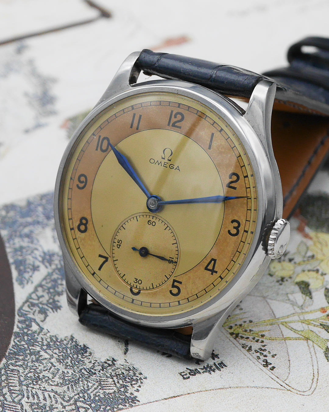 1940s Omega Seamaster CK859 Jumbo Amber and Champagne dial