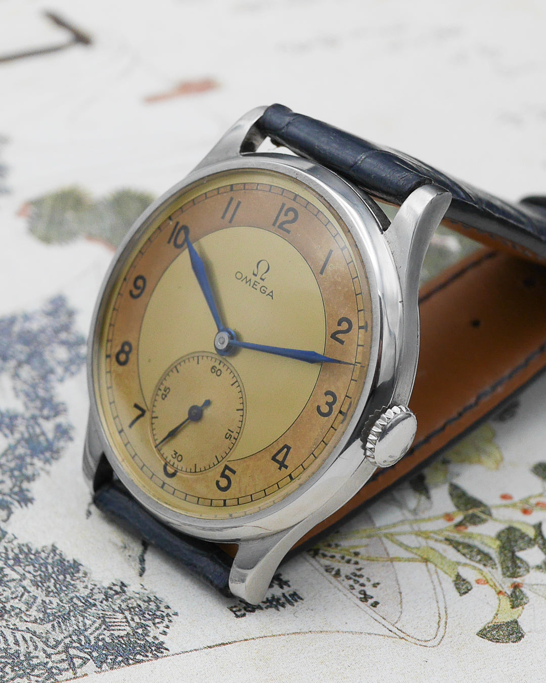 1940s Omega Seamaster CK859 Jumbo Amber and Champagne dial