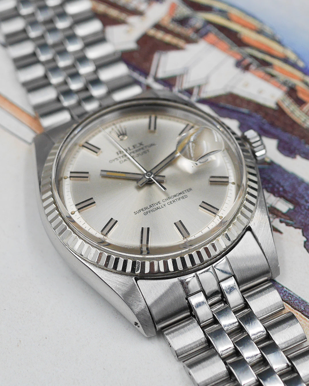1970 Rolex Oyster Perpetual Datejust 1601 Wide Boy