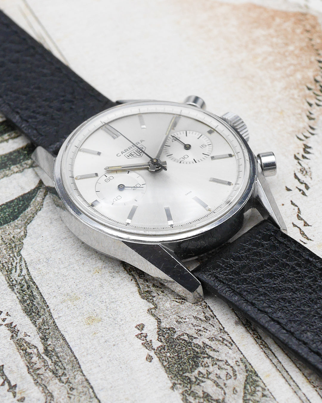 1960s Heuer Carrera 45 ref. 3647s Swiss only dial