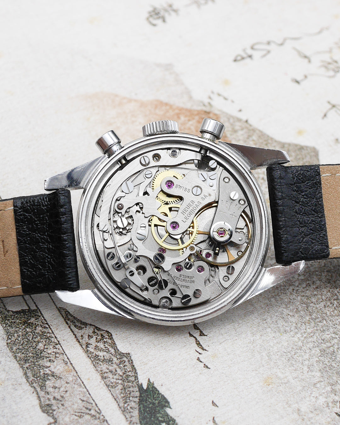 1960s Heuer Carrera 45 ref. 3647s Swiss only dial