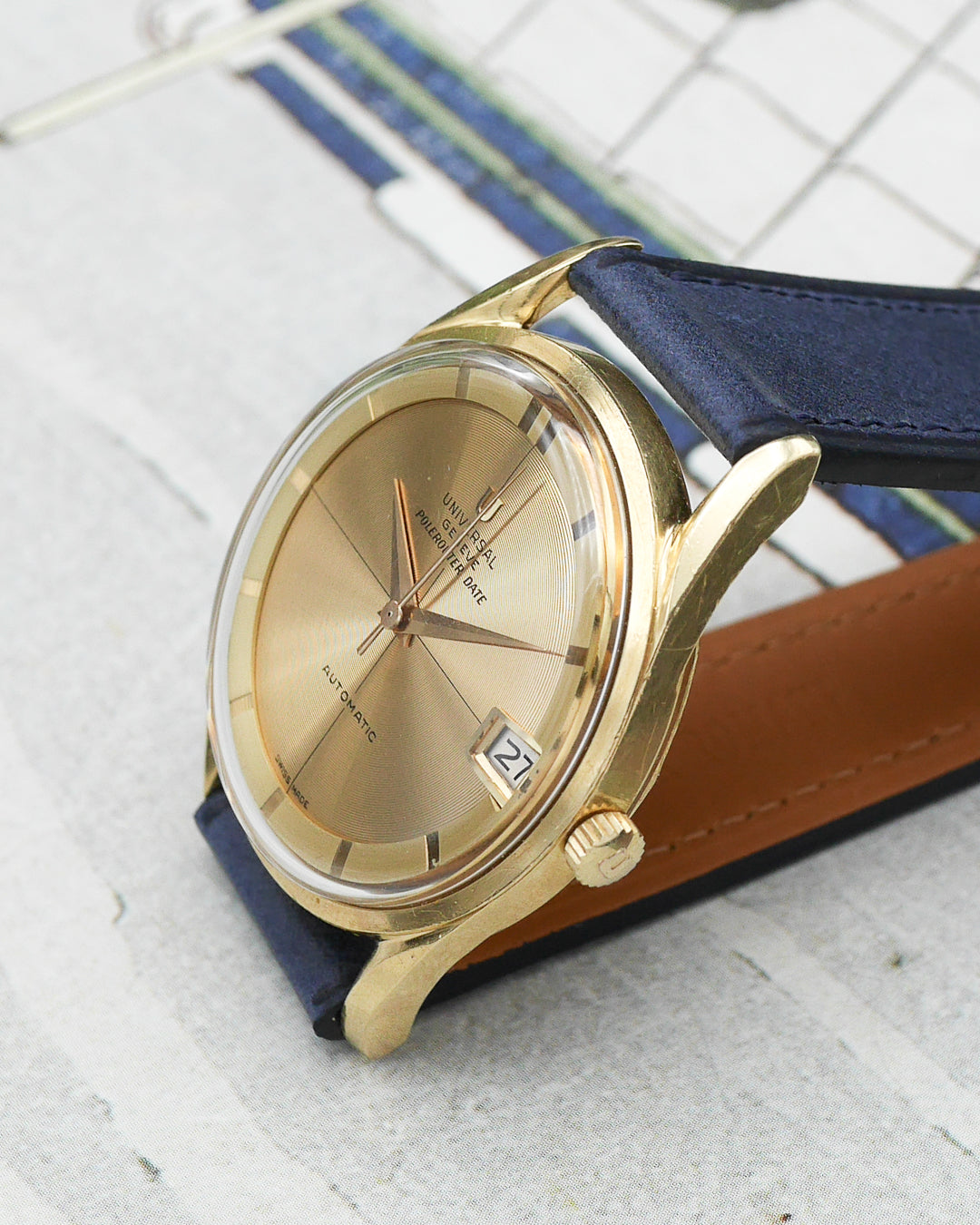 1960s Universal Geneve Polerouter Geneve micro-rotor cal. 69