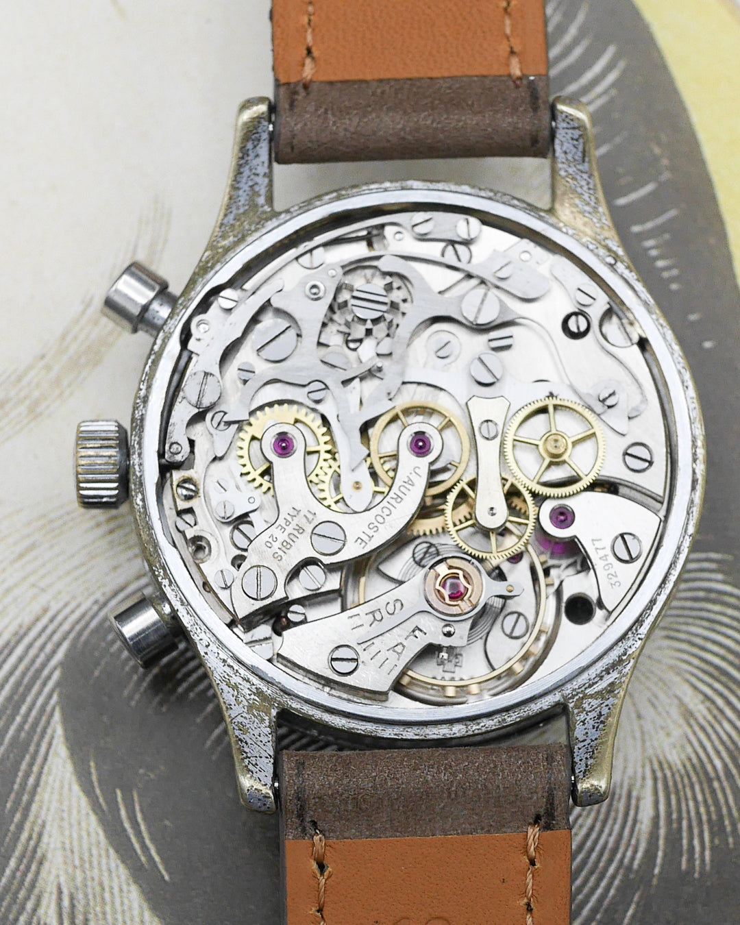 1954 Auricoste Chronographe Type XX flyback