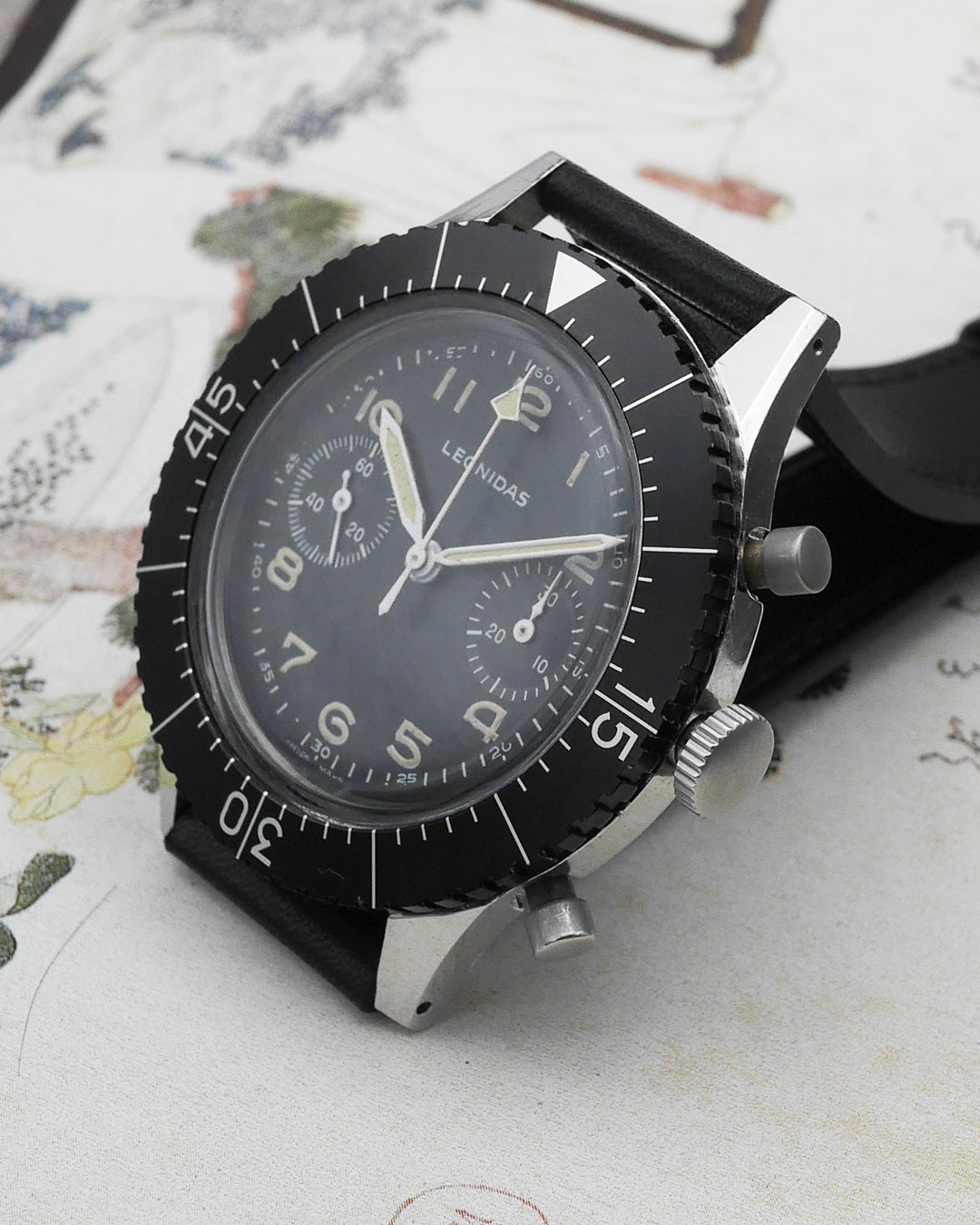 1960s Leonidas Chronographe CP-2 flyback Valjoux 222
