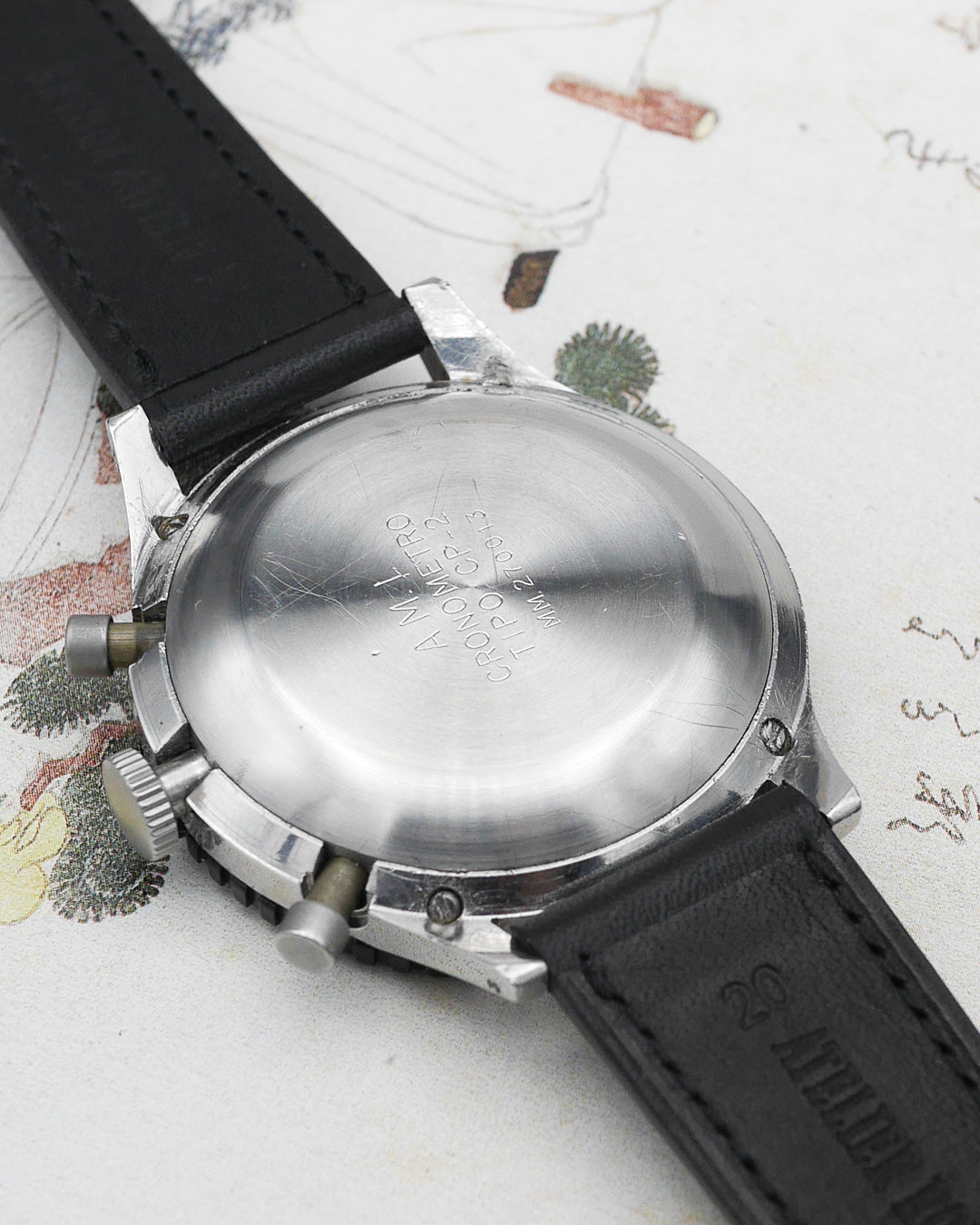 1960s Leonidas Chronographe CP-2 flyback Valjoux 222