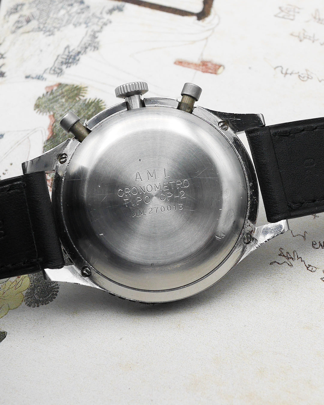 1960s Leonidas Chronographe CP-2 flyback Valjoux 222