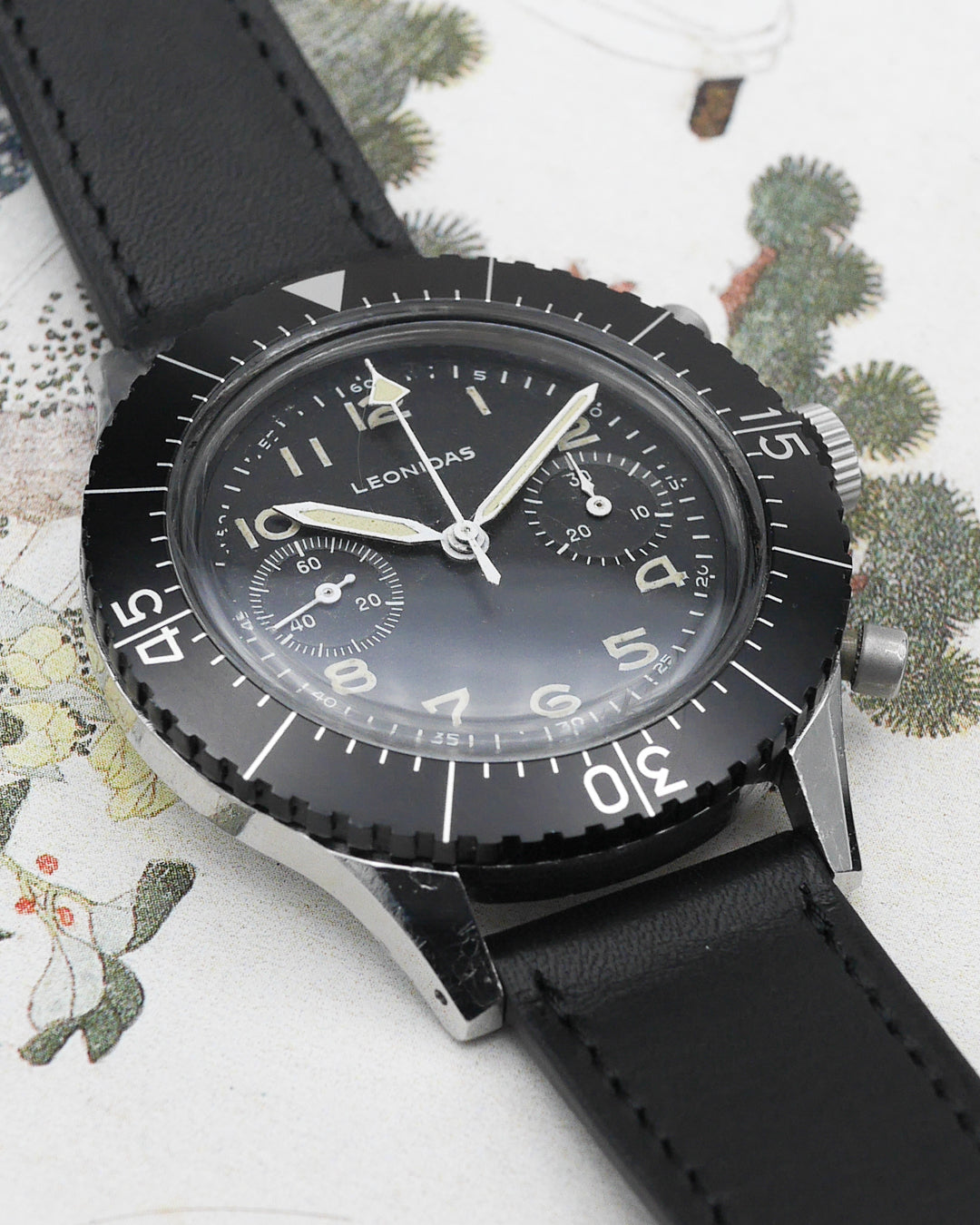 1960s Leonidas Chronographe CP-2 flyback Valjoux 222