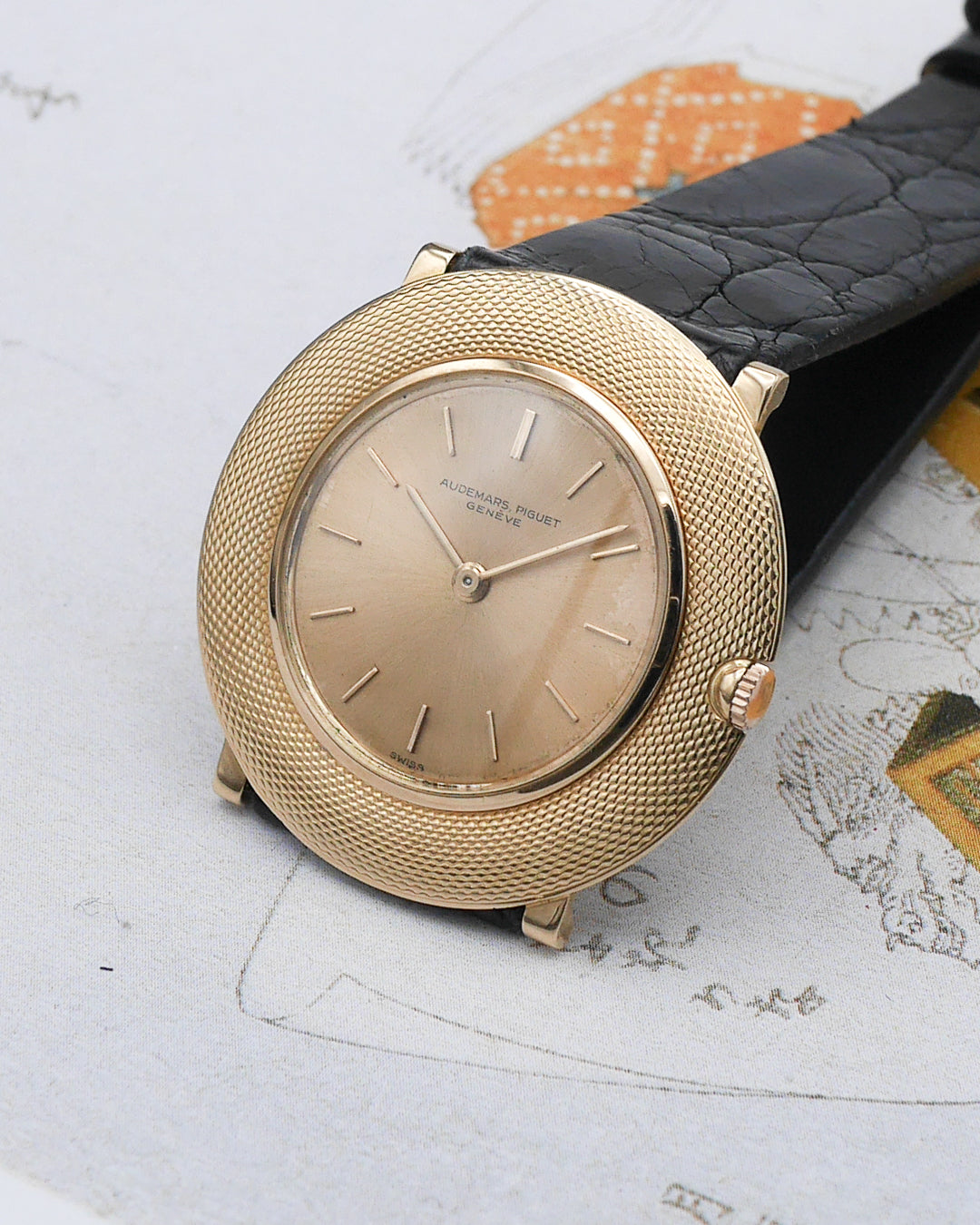 1950s Audemars Piguet Disco Volante ref 5093 in pink gold
