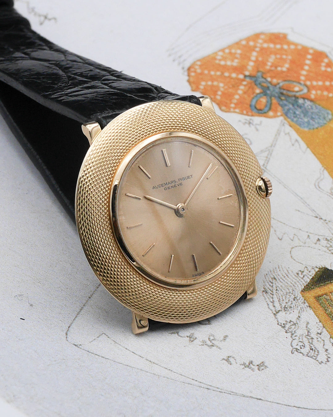 1950s Audemars Piguet Disco Volante ref 5093 in pink gold