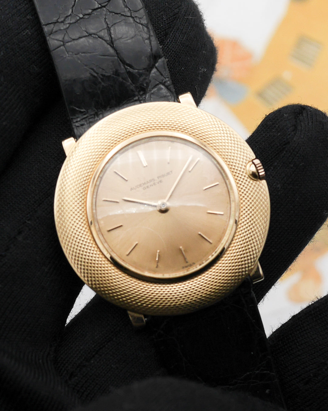 1950s Audemars Piguet Disco Volante ref 5093 in pink gold