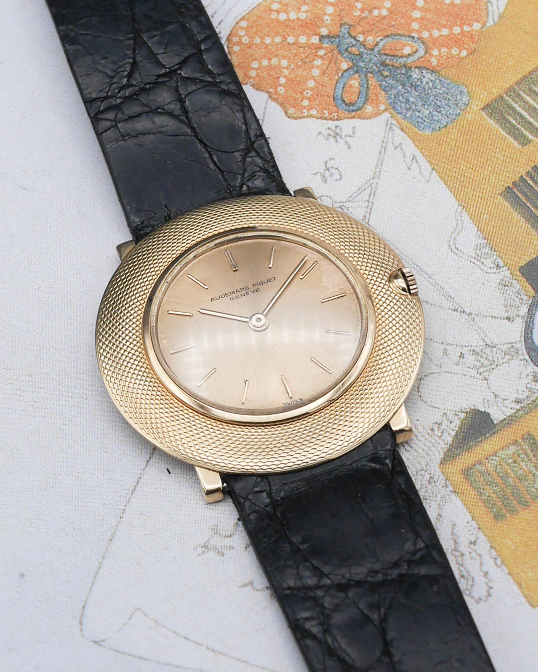1950s Audemars Piguet Disco Volante ref 5093 in pink gold