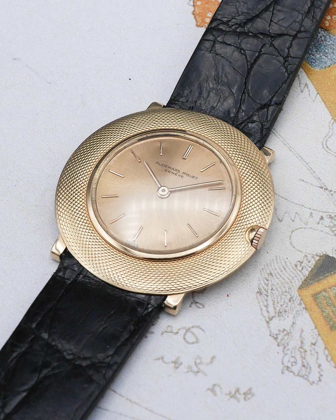 1950s Audemars Piguet Disco Volante ref 5093 in pink gold
