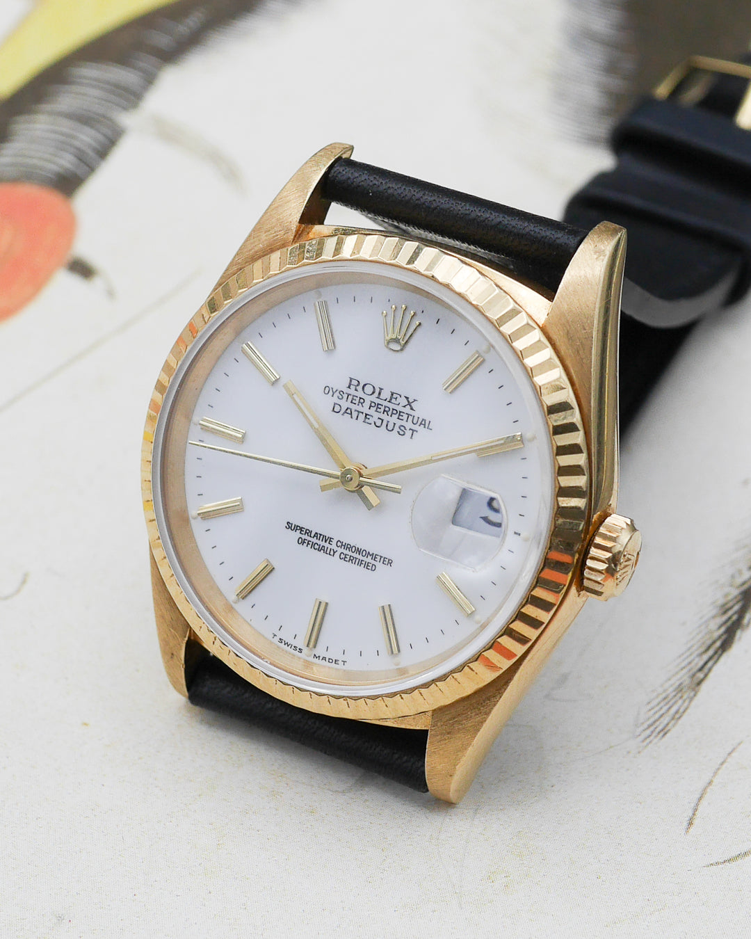 1990s Rolex Oyster Perpetual Datejust 16238 "White Stella"