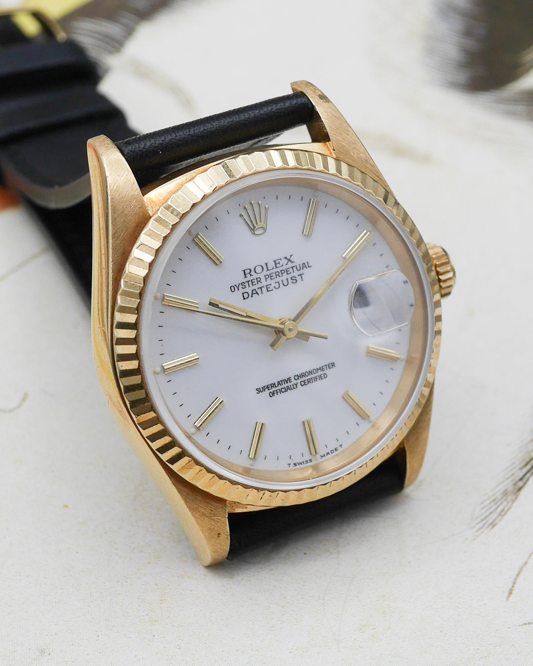 1990s Rolex Oyster Perpetual Datejust 16238 "White Stella"