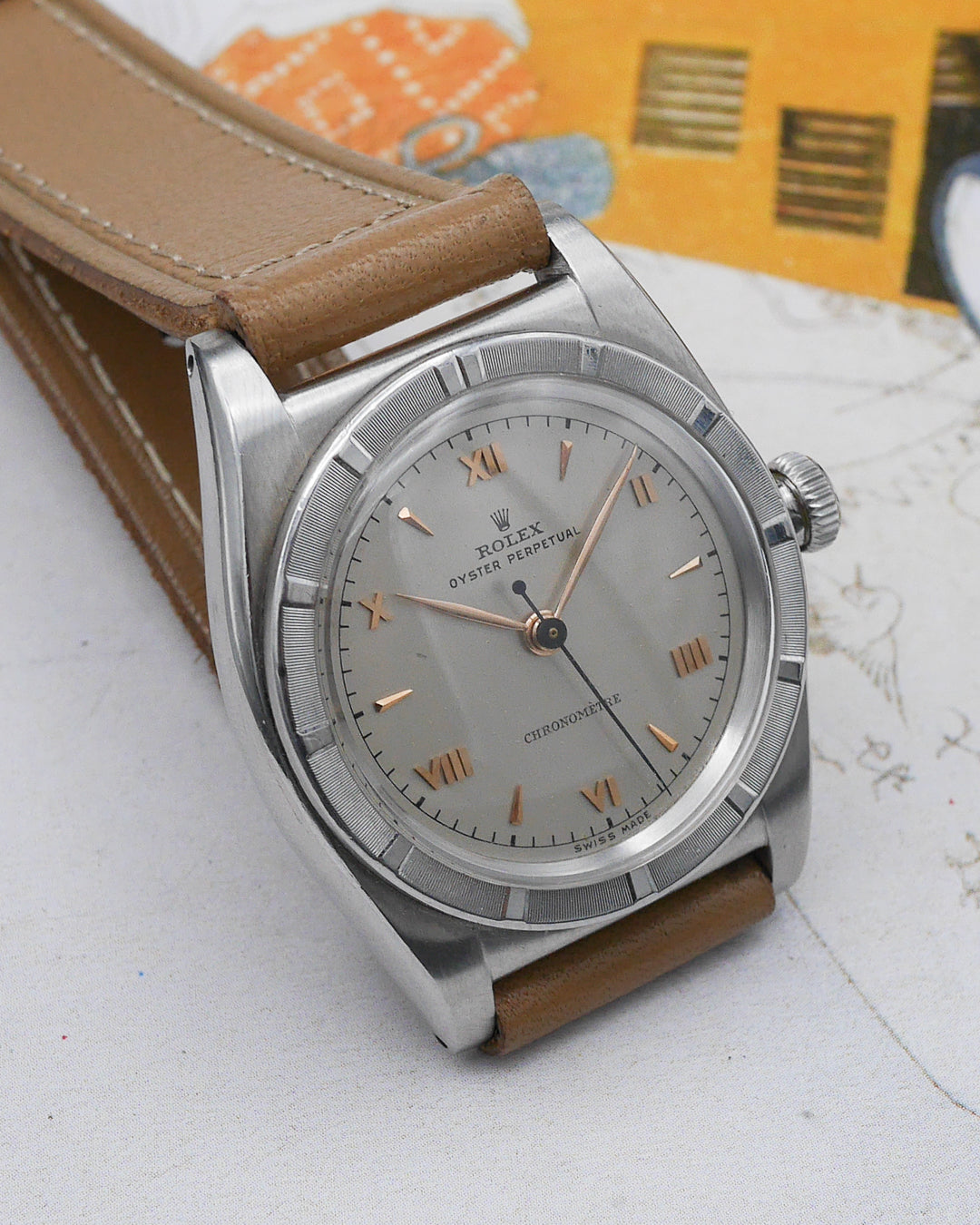 1945 Rolex 3372 Bubble Back in Stainless Steel