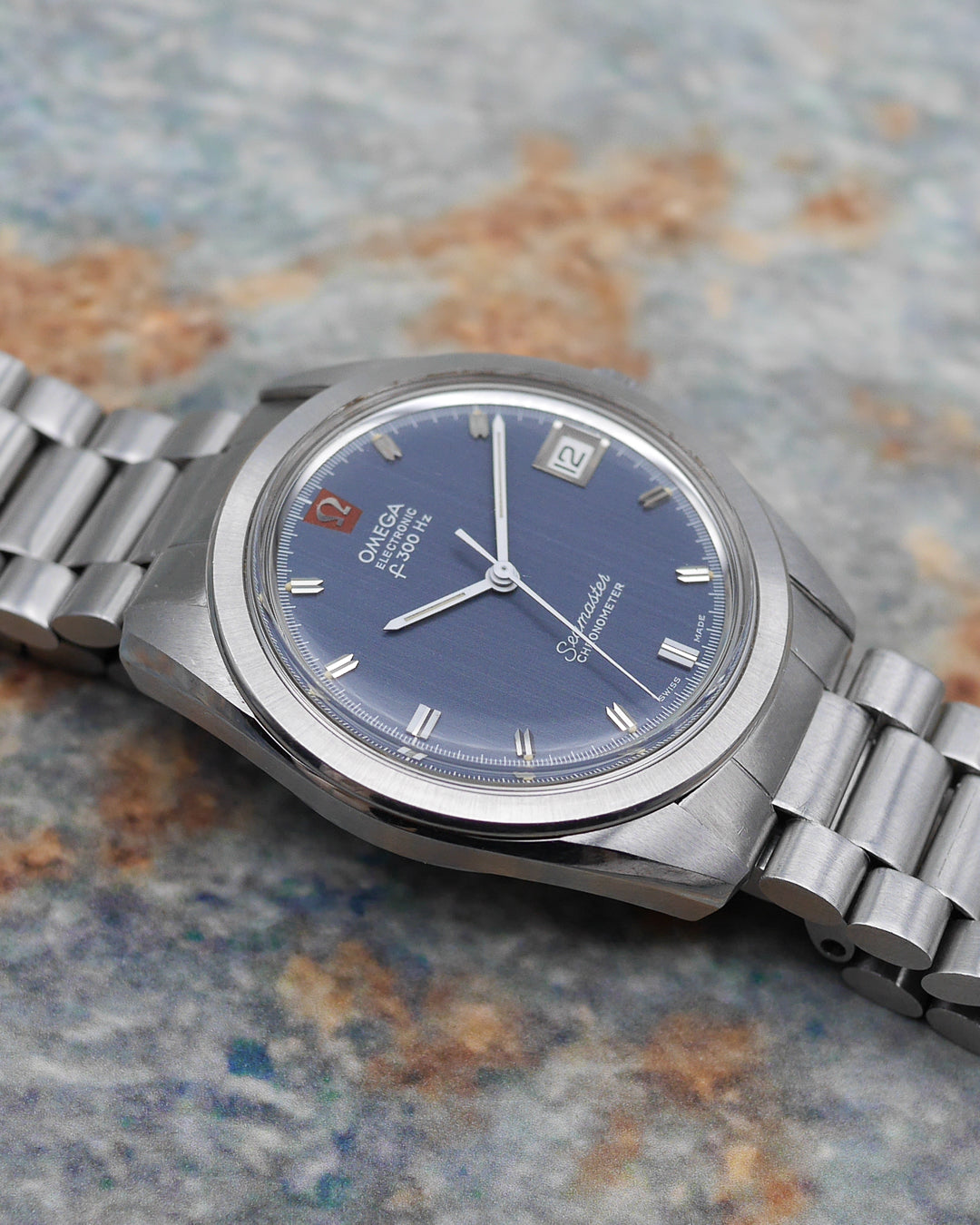 1970s Omega Seamaster 198.001 Electronic F300Hz with 1125 bracelet