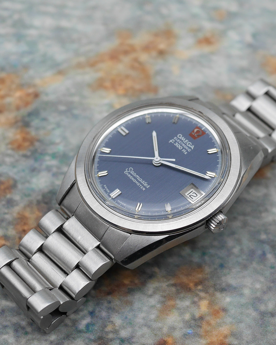 1970s Omega Seamaster 198.001 Electronic F300Hz with 1125 bracelet