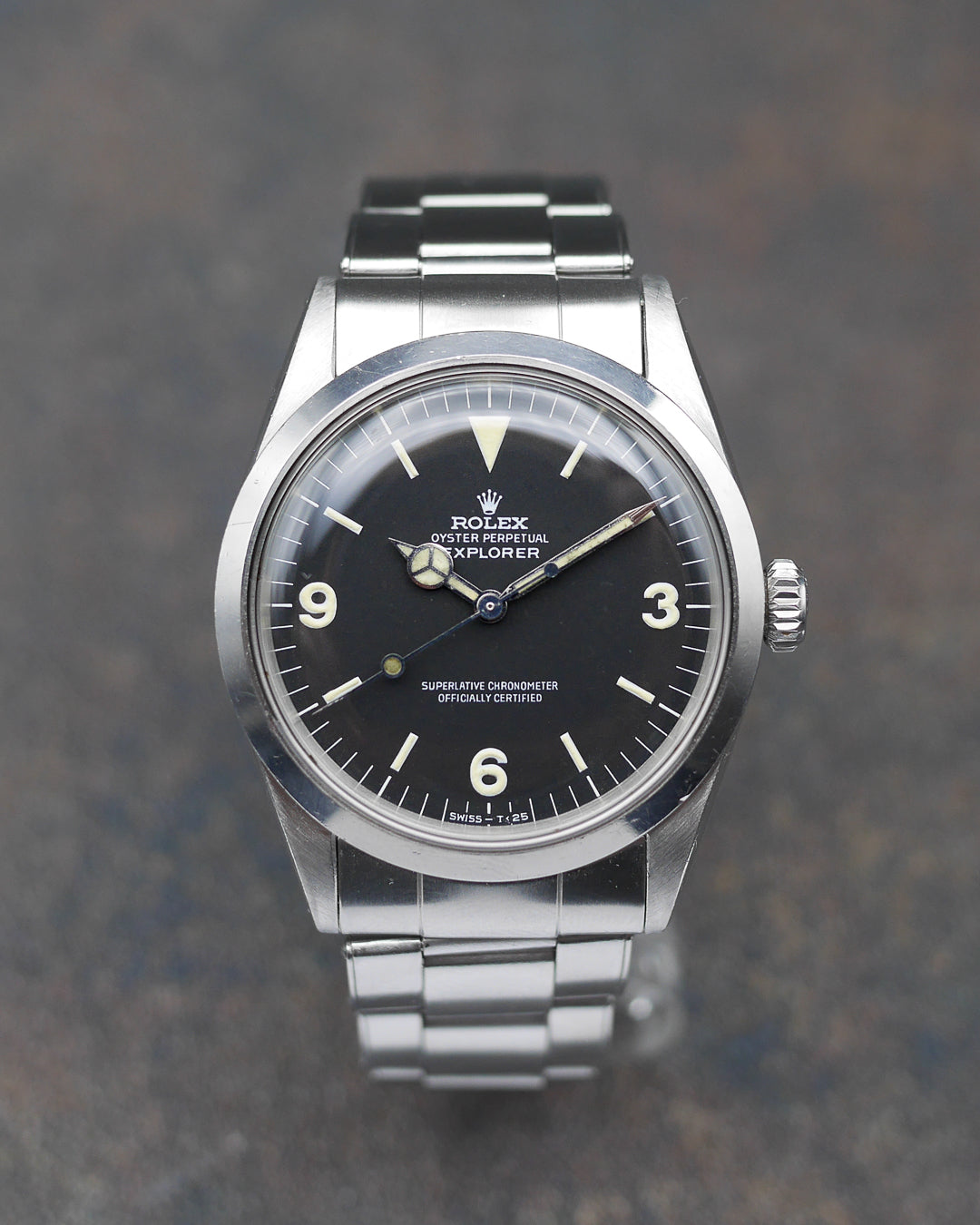 1967 Rolex Explorer ref. 1016 matte mk1 dial "frog foot"
