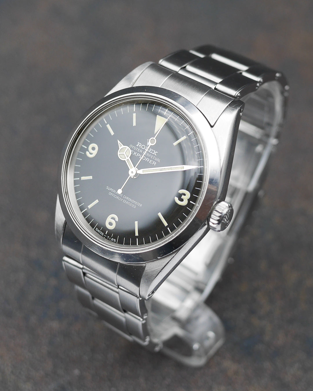 1967 Rolex Explorer ref. 1016 matte mk1 dial "frog foot"