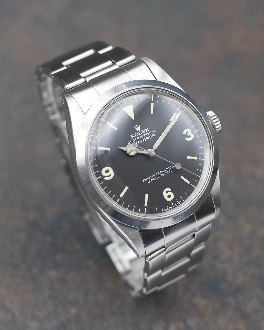 1967 Rolex Explorer ref. 1016 matte mk1 dial "frog foot"