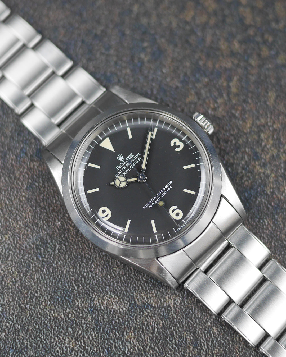 1967 Rolex Explorer ref. 1016 matte mk1 dial "frog foot"