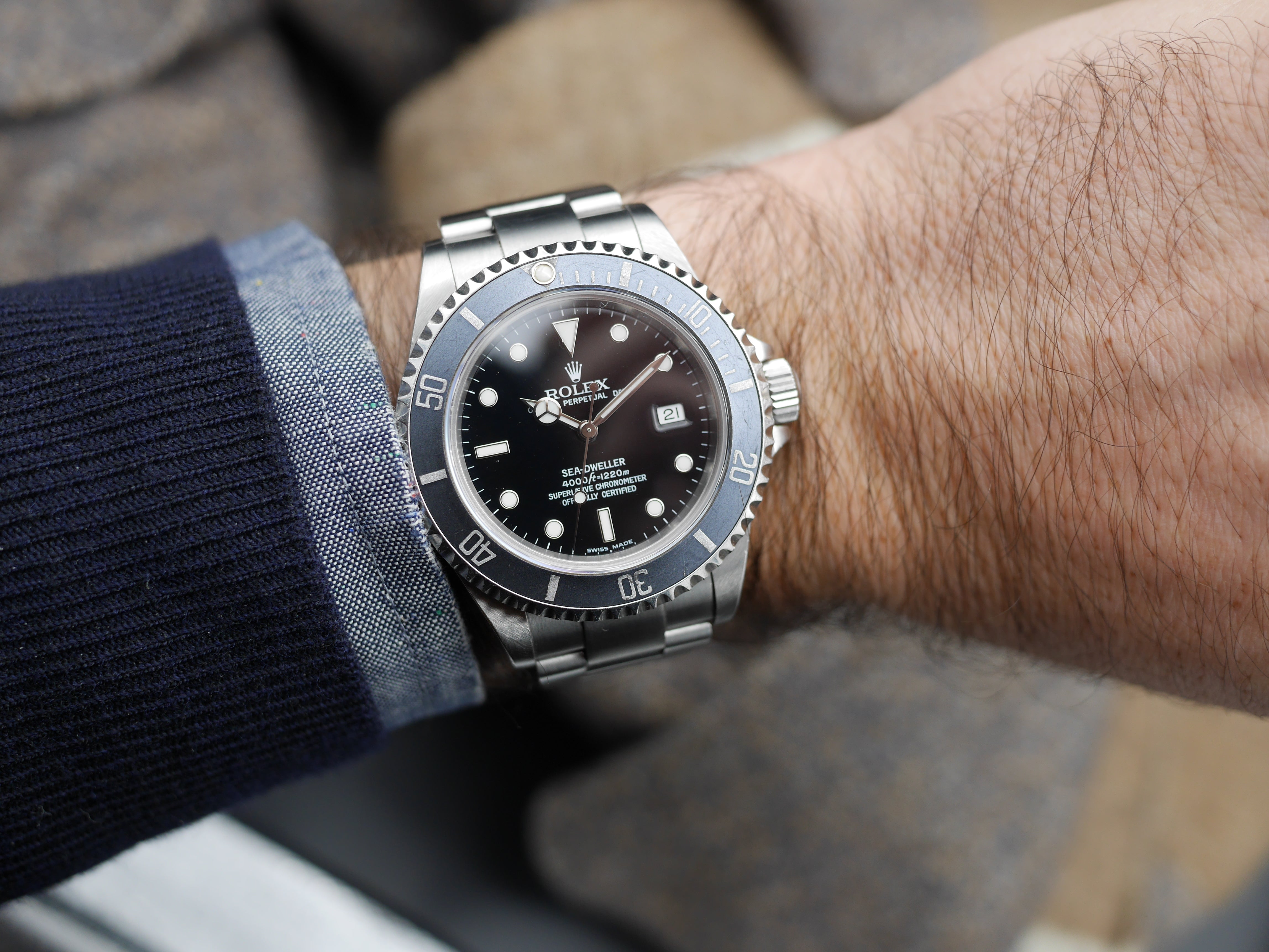 2004 Rolex Sea-Dweller ref. 16600 patinated bezel - with Box