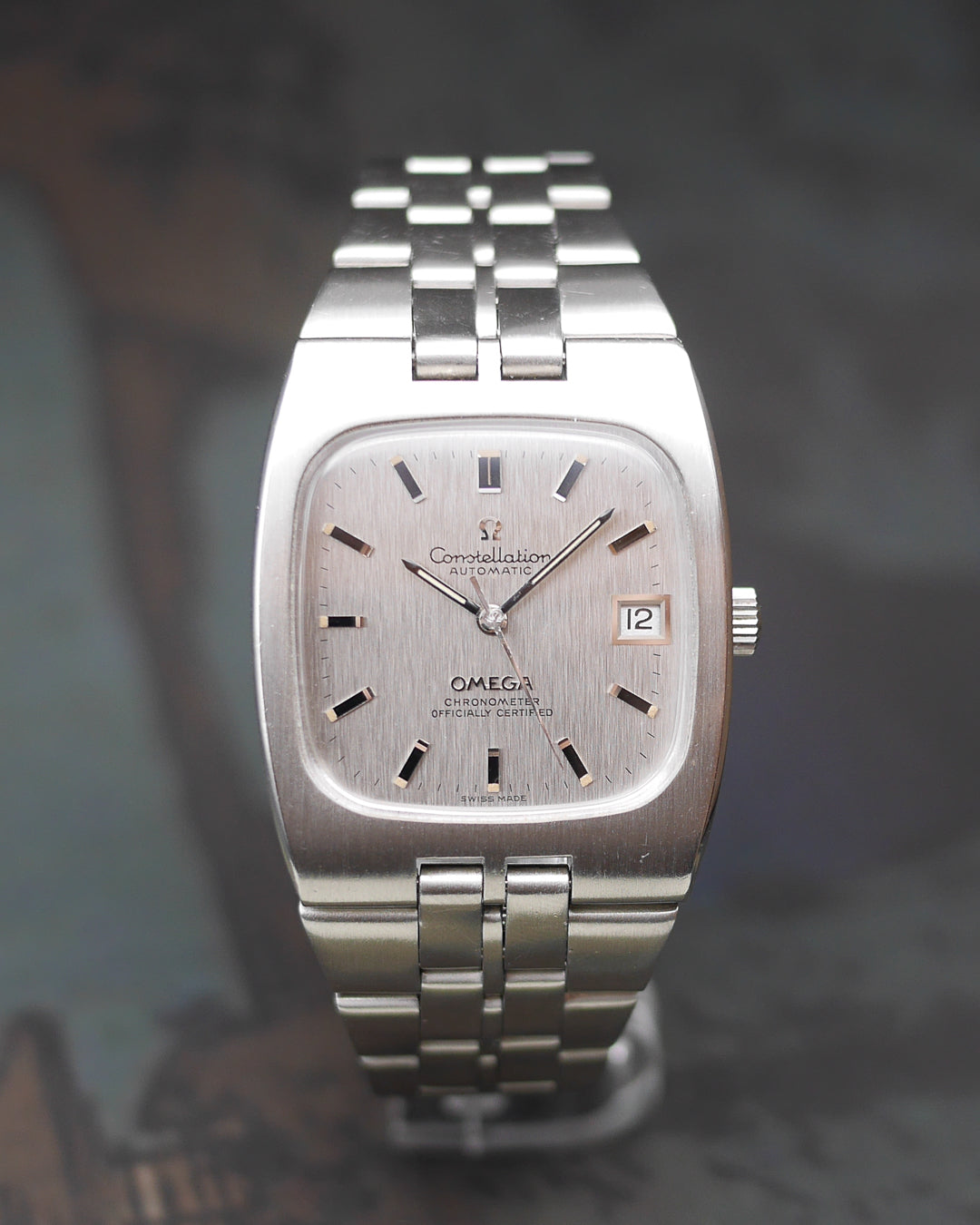 1970s Omega Constellation TV Case ref. 168.047 in Stainless Steel