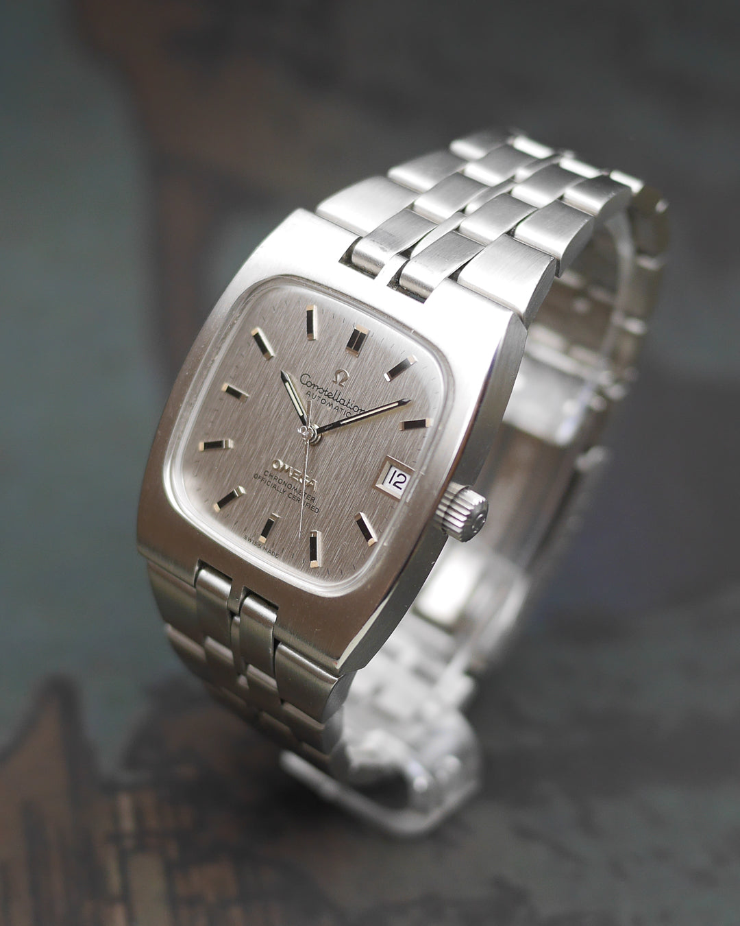 1970s Omega Constellation TV Case ref. 168.047 in Stainless Steel