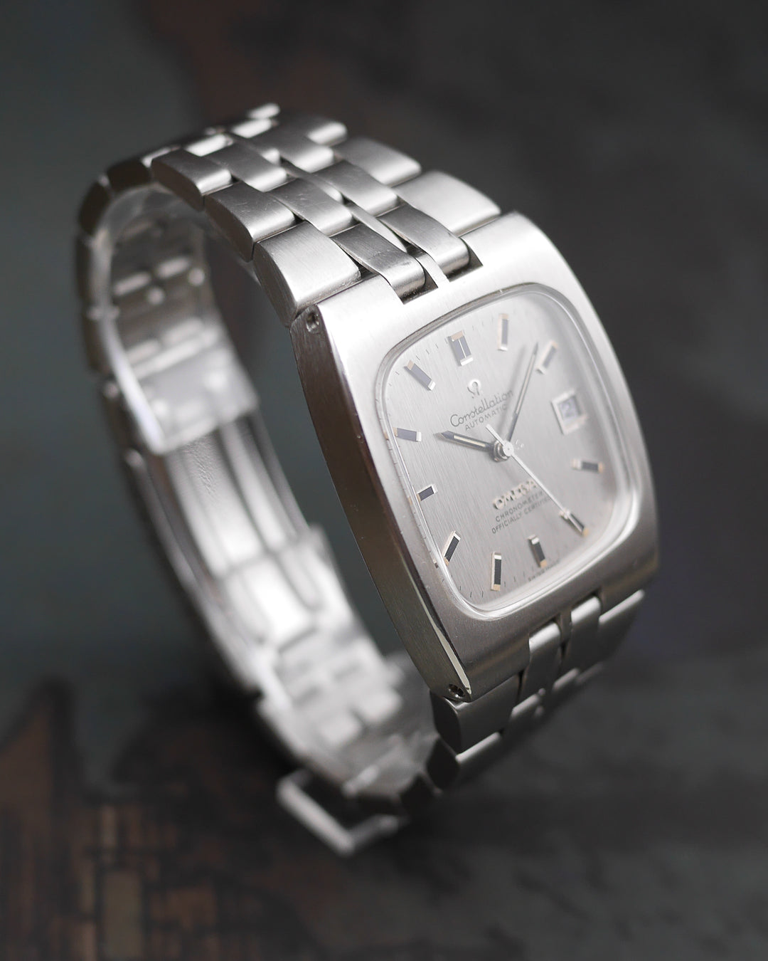 1970s Omega Constellation TV Case ref. 168.047 in Stainless Steel