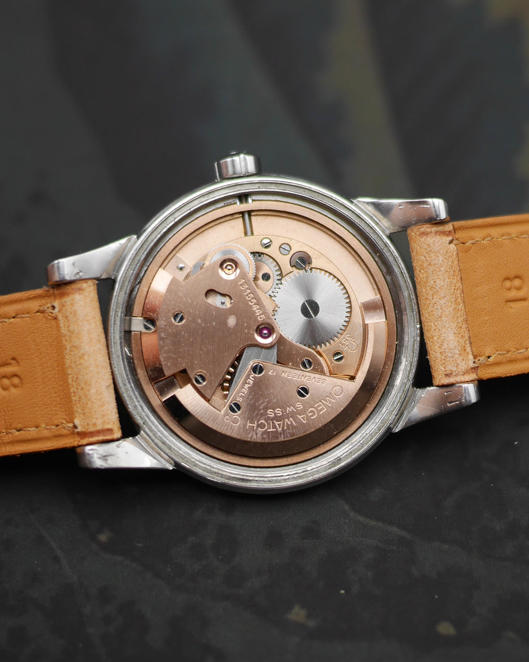 1950s Omega Seamaster Jumbo ref. 2494 SC with its champagne dial