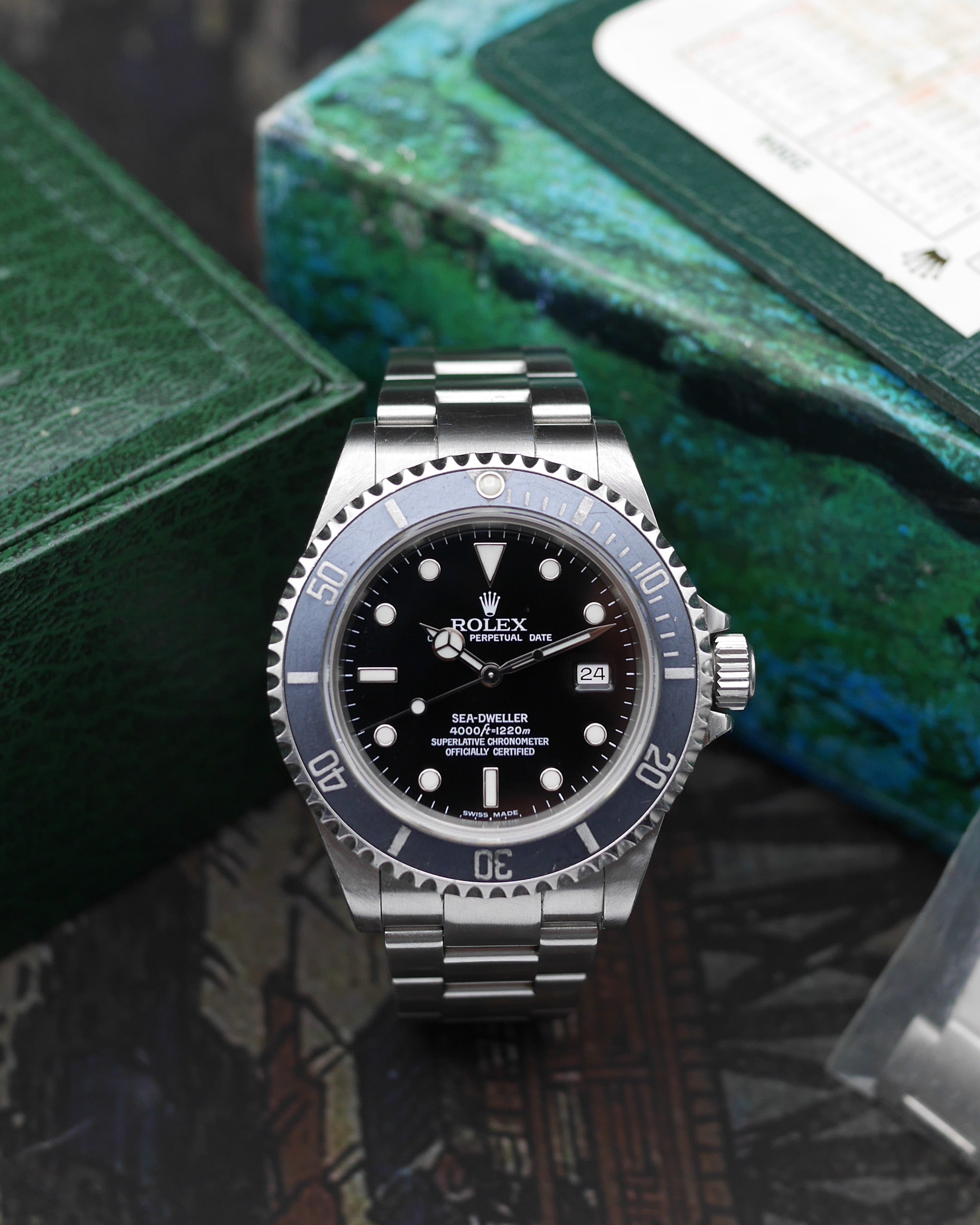 2004 Rolex Sea-Dweller ref. 16600 patinated bezel - with Box