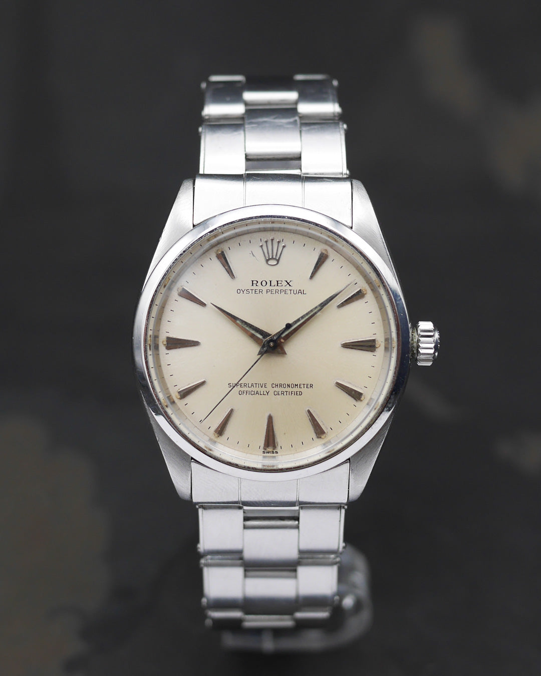 1951 Rolex Oyster Perpetual 6084 double Swiss dial