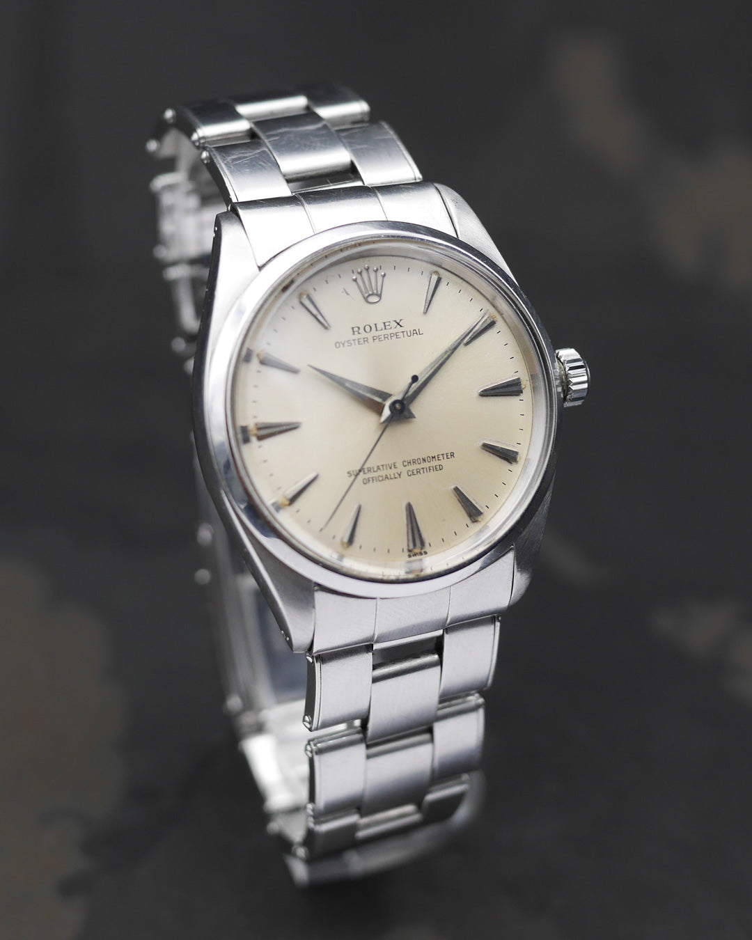 1951 Rolex Oyster Perpetual 6084 double Swiss dial