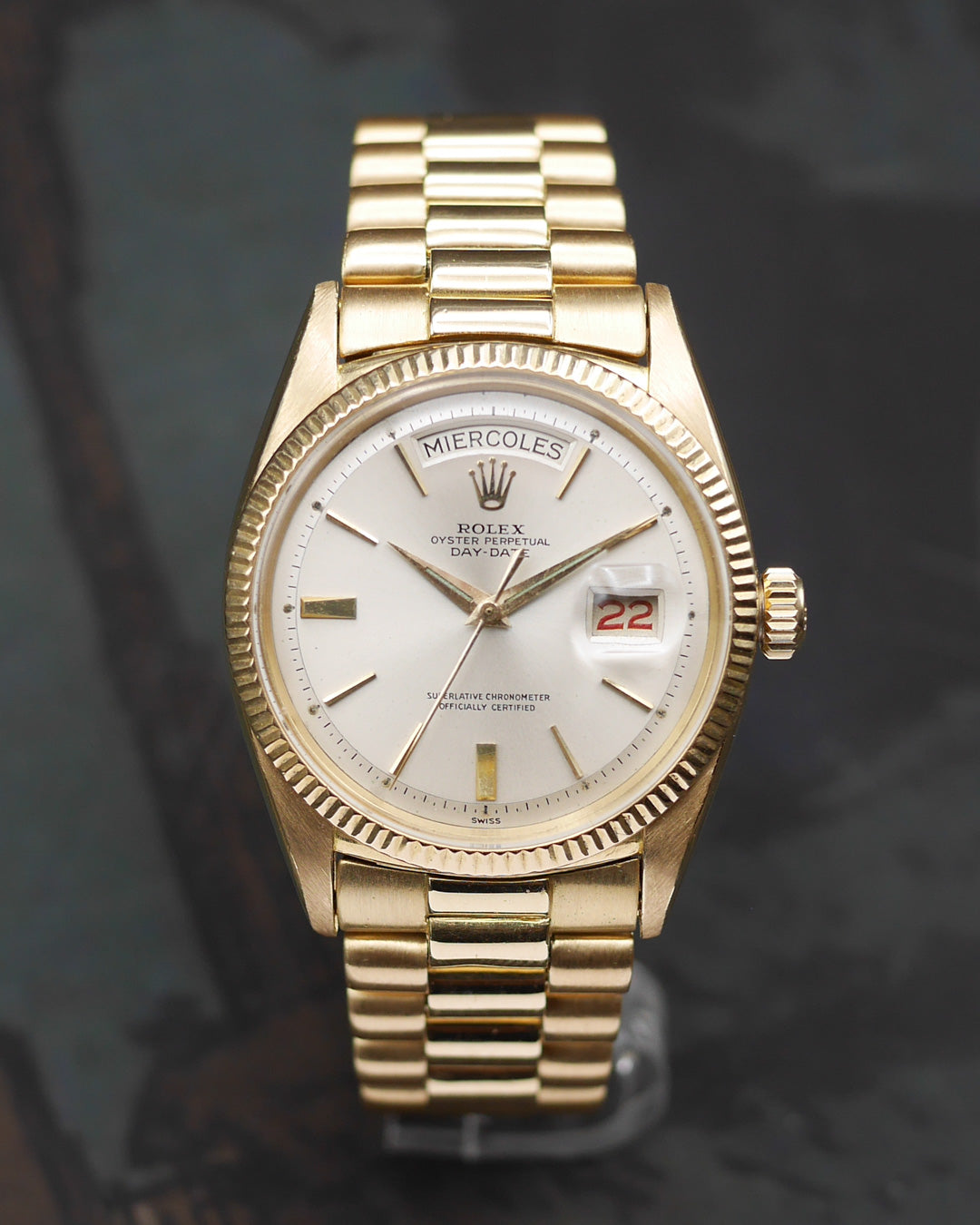 1959 Rolex Day-Date ref. 6611 with rare big logo bracelet