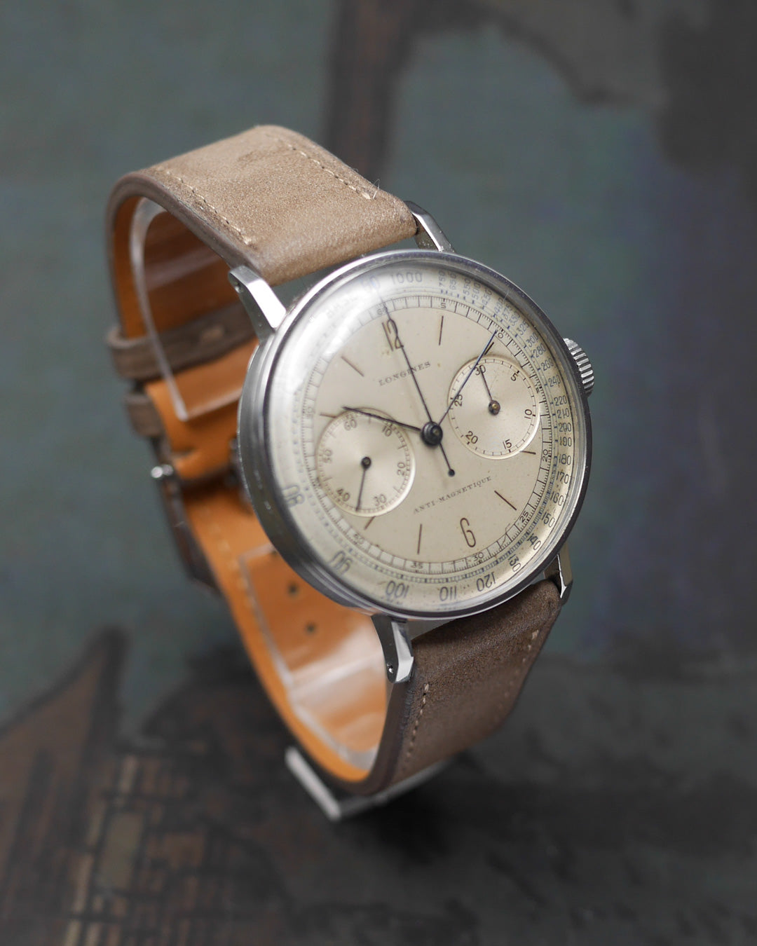 1942 Longines 13ZN Chronograph ref. 4994 with its archive extract