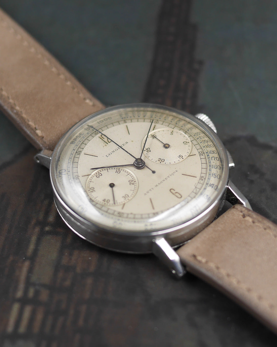 1942 Longines 13ZN Chronograph ref. 4994 with its archive extract
