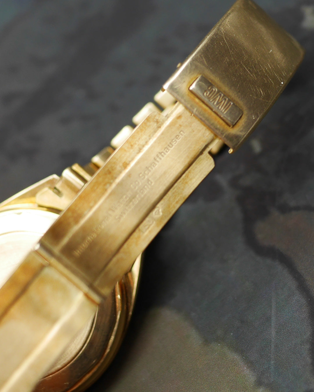 1970s IWC Yacht Club in solid 18kt yellow gold and its original bracelet