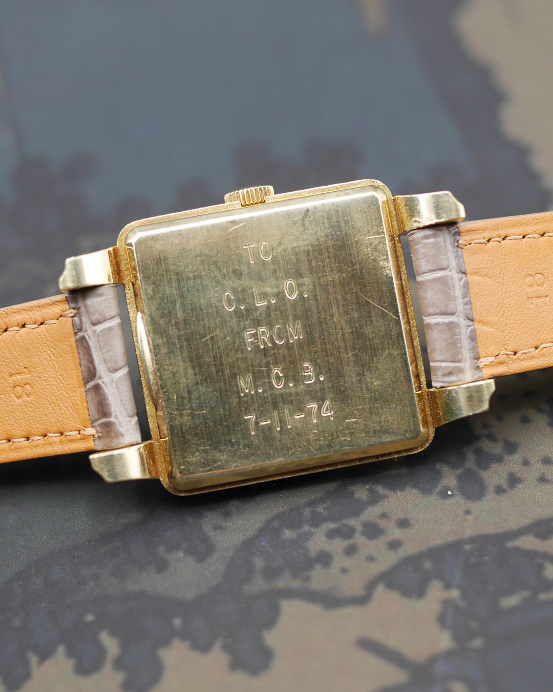 1950s Gubelin Cioccolatone with diamond dial