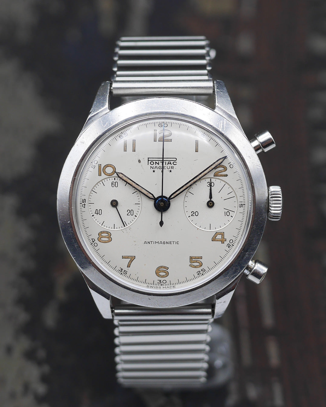 1960s Pontiac Nageur chronograph "Belgian Air Force"