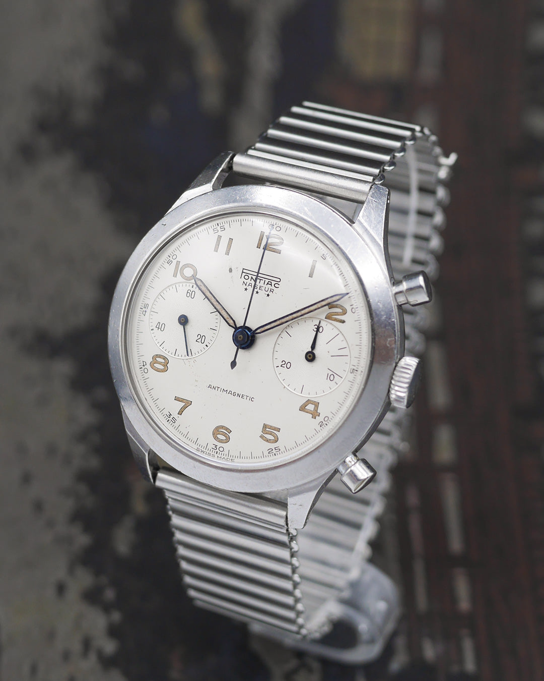 1960s Pontiac Nageur chronograph "Belgian Air Force"