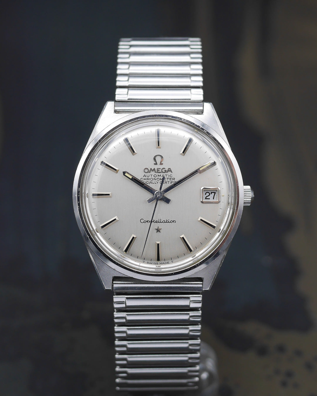 1960s Omega Constellation ref. 168017 with silver brushed dial