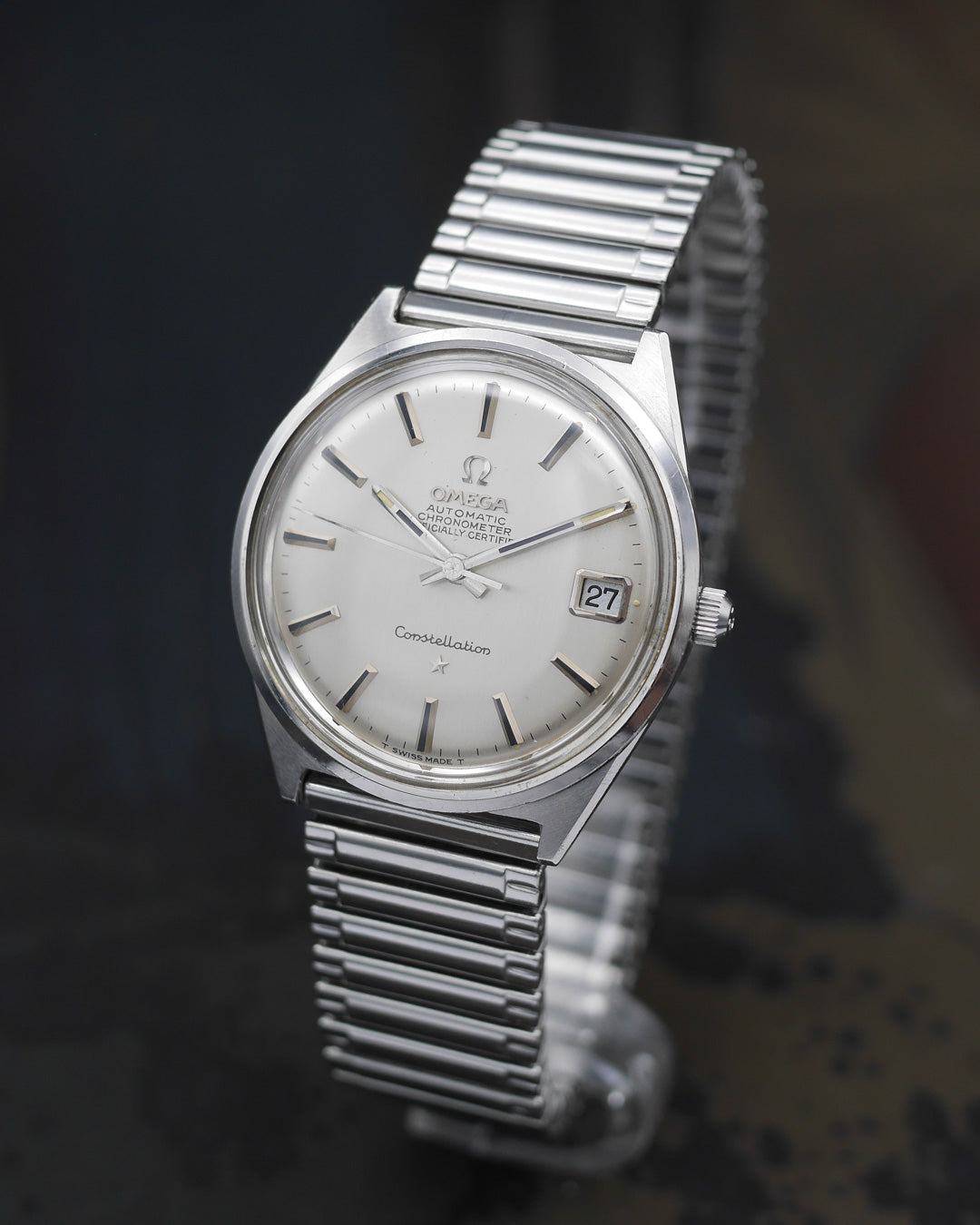 1960s Omega Constellation ref. 168017 with silver brushed dial